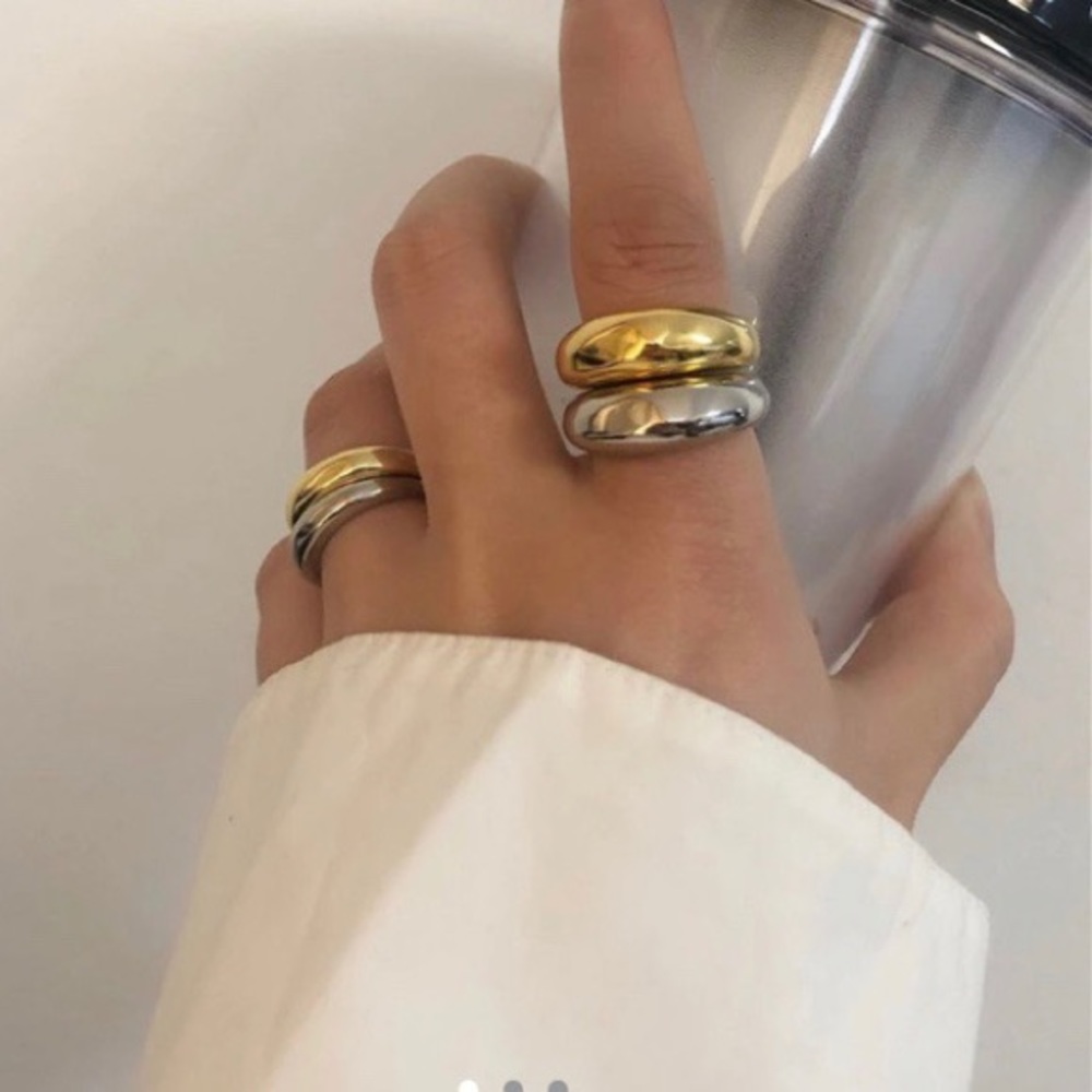 BUBBLE RING -1 SILVER